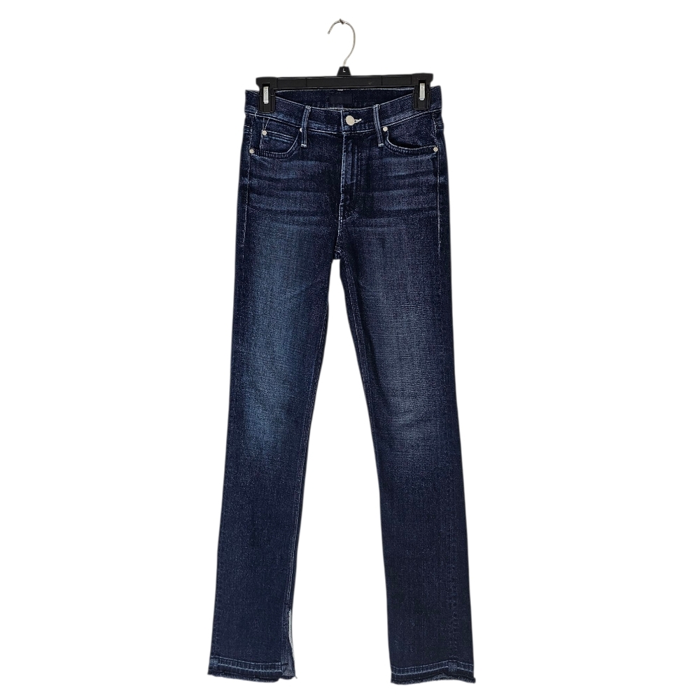 MOTHER Women Jeans Straight Leg Dark Indigo Denim